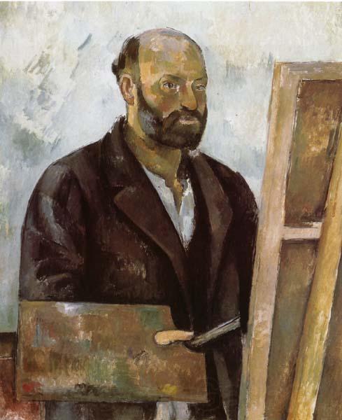 Paul Cezanne Self-Portrait with a Palette